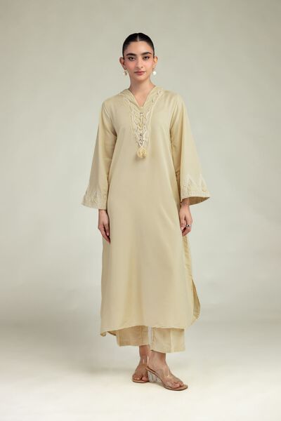 Embroidered | Arabic Lawn | Beige Lawn Pants | USD 30.00
