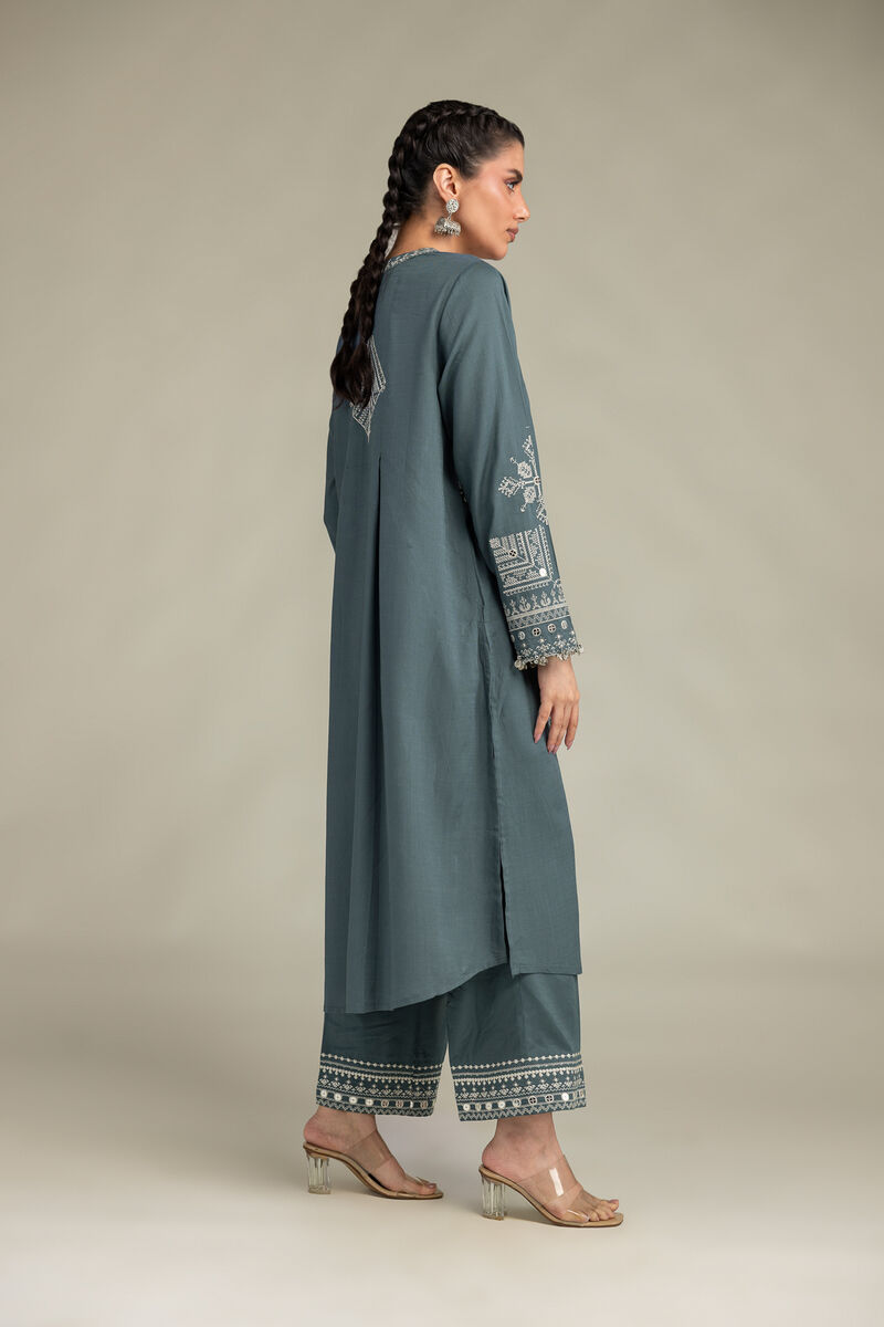 Embroidered | Raw Silk | Raw Silk Pants | USD 35.00