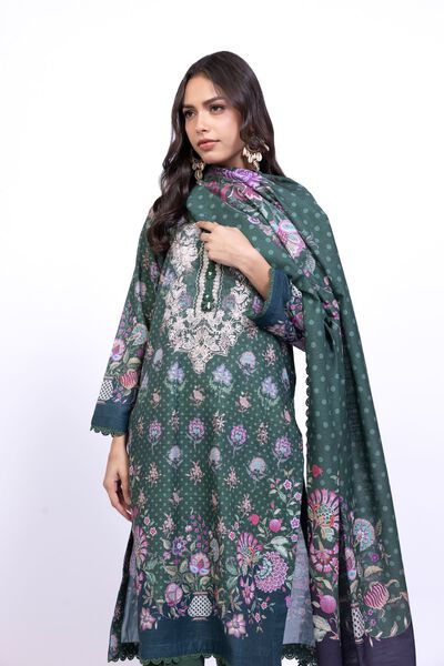Printed  | Textured Cotton | Dupatta | USD 6.60