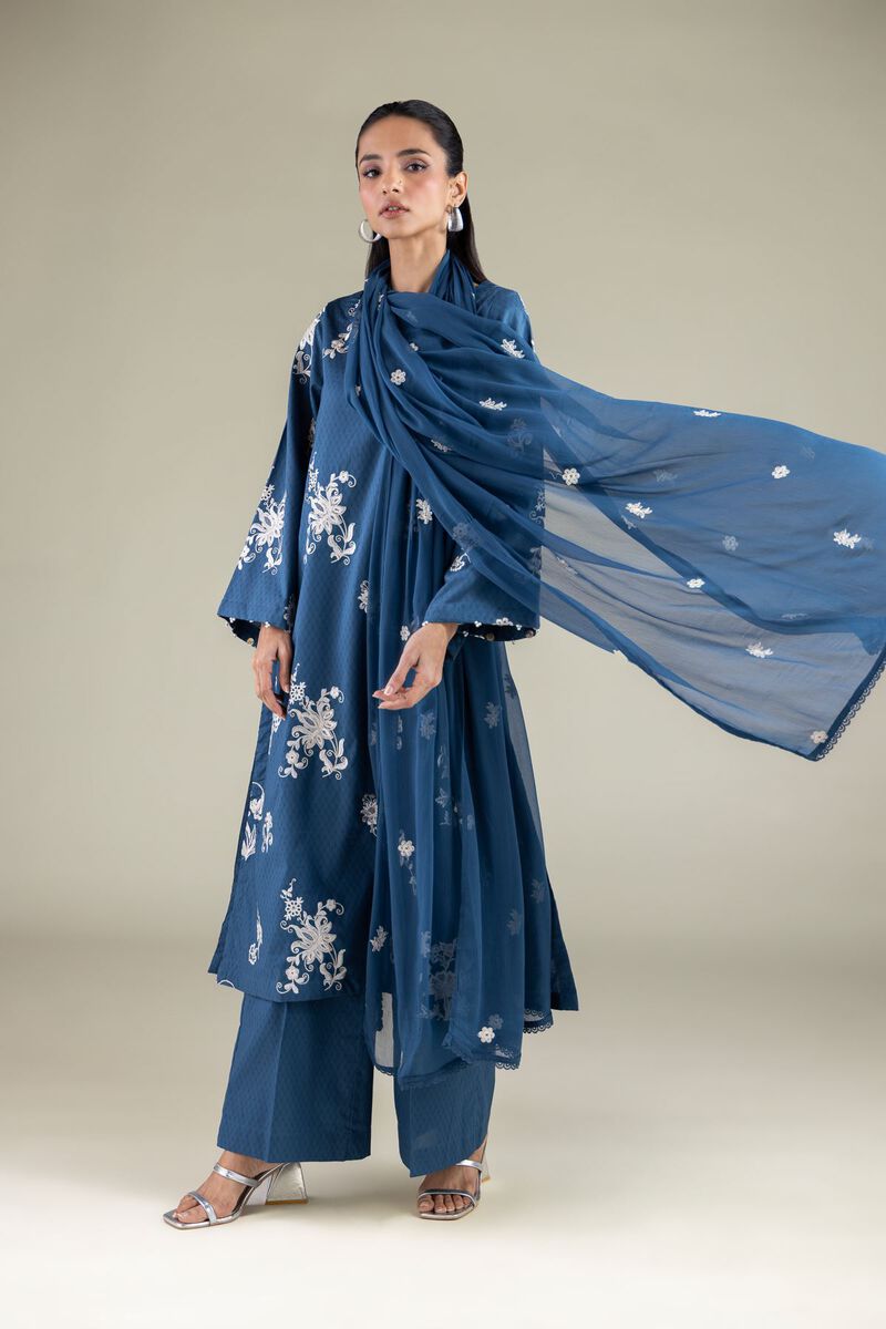 Embroidered | Chiffon | Floral Draped Dupatta | USD 30.00