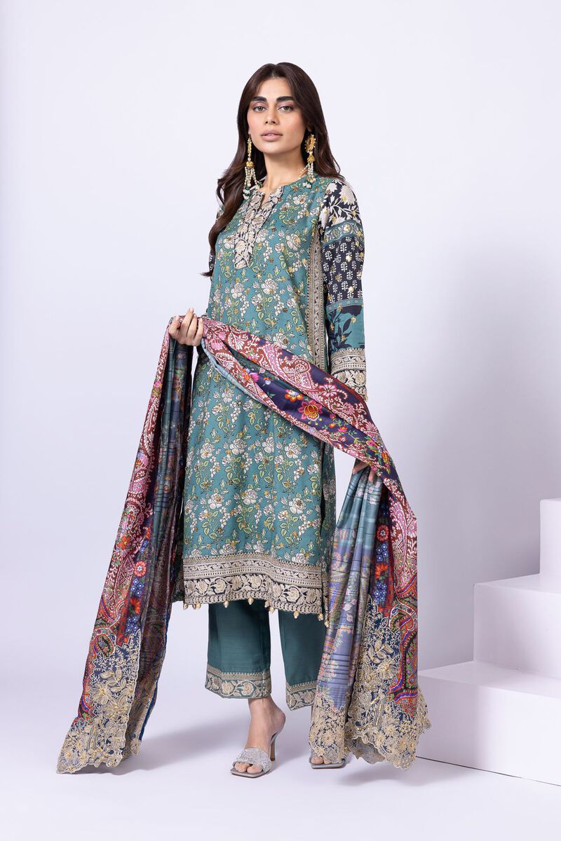Embroidered | Tusser Silk | Dupatta | null