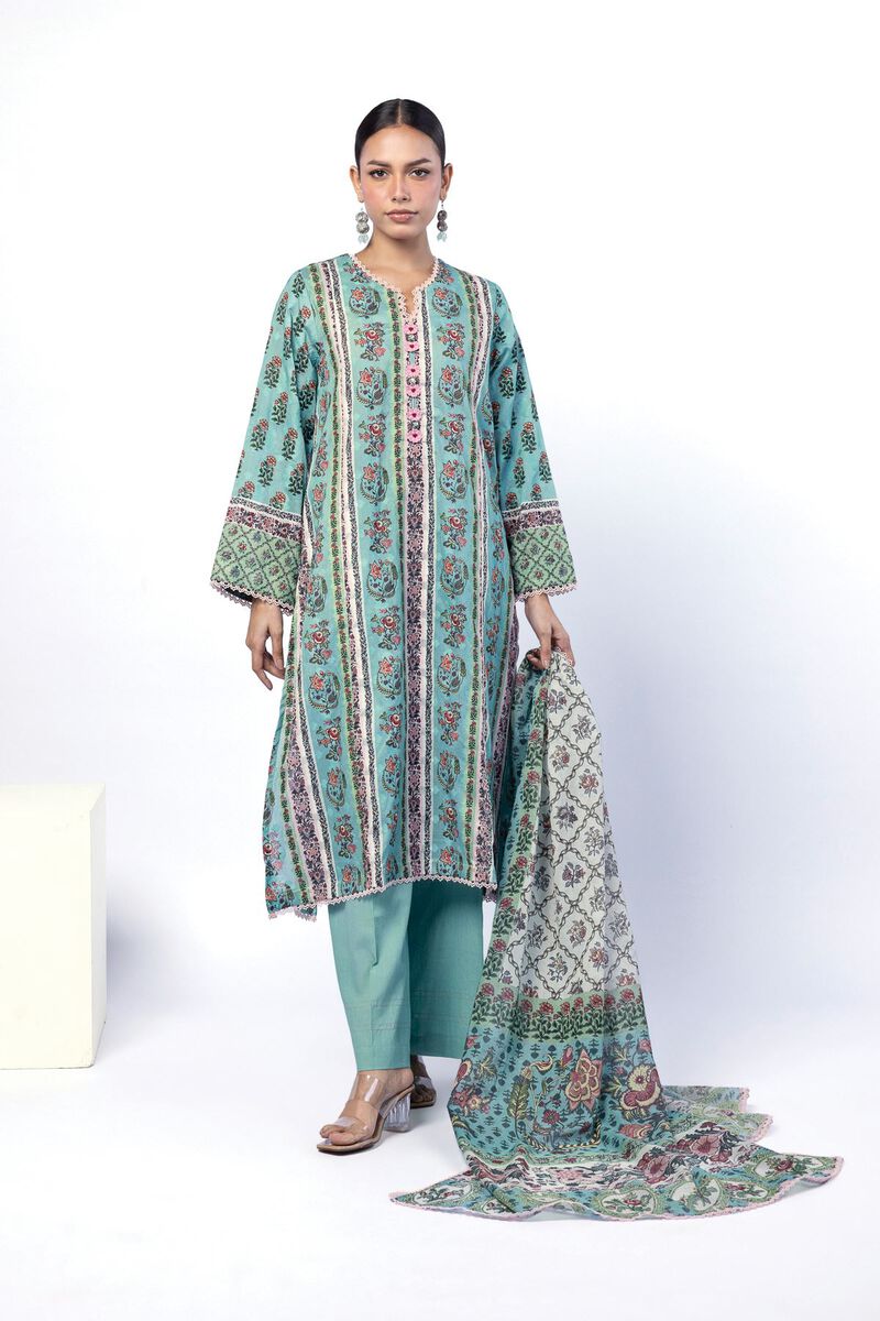 Printed | Broshia | Tailored 3 Piece | USD 39.00