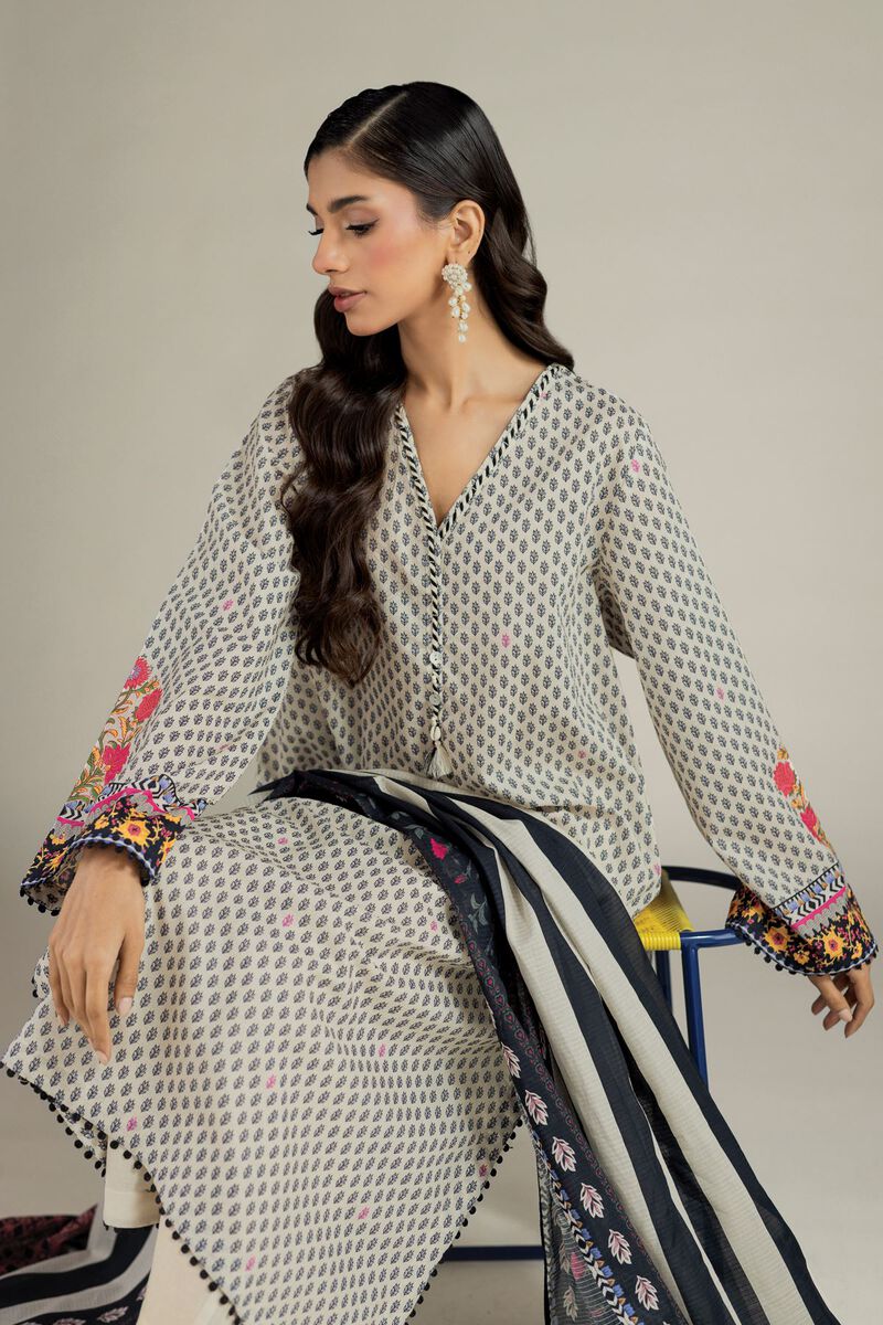 Printed | Cambric | Ready-Made 3-Piece Set | USD 65.00