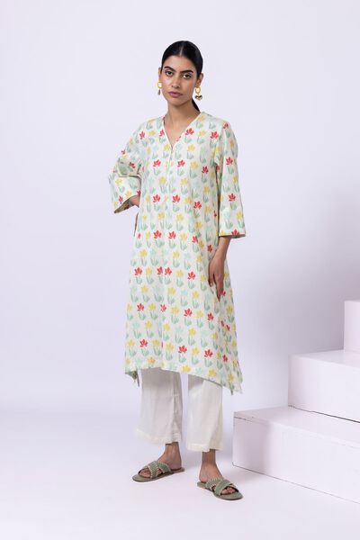 Printed | Ripple Crinkle | Kurta | USD 12.50