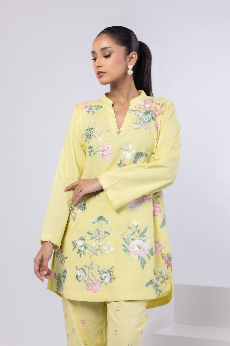 Embroidered | Dull Raw Silk | Kurta | USD 40.00
