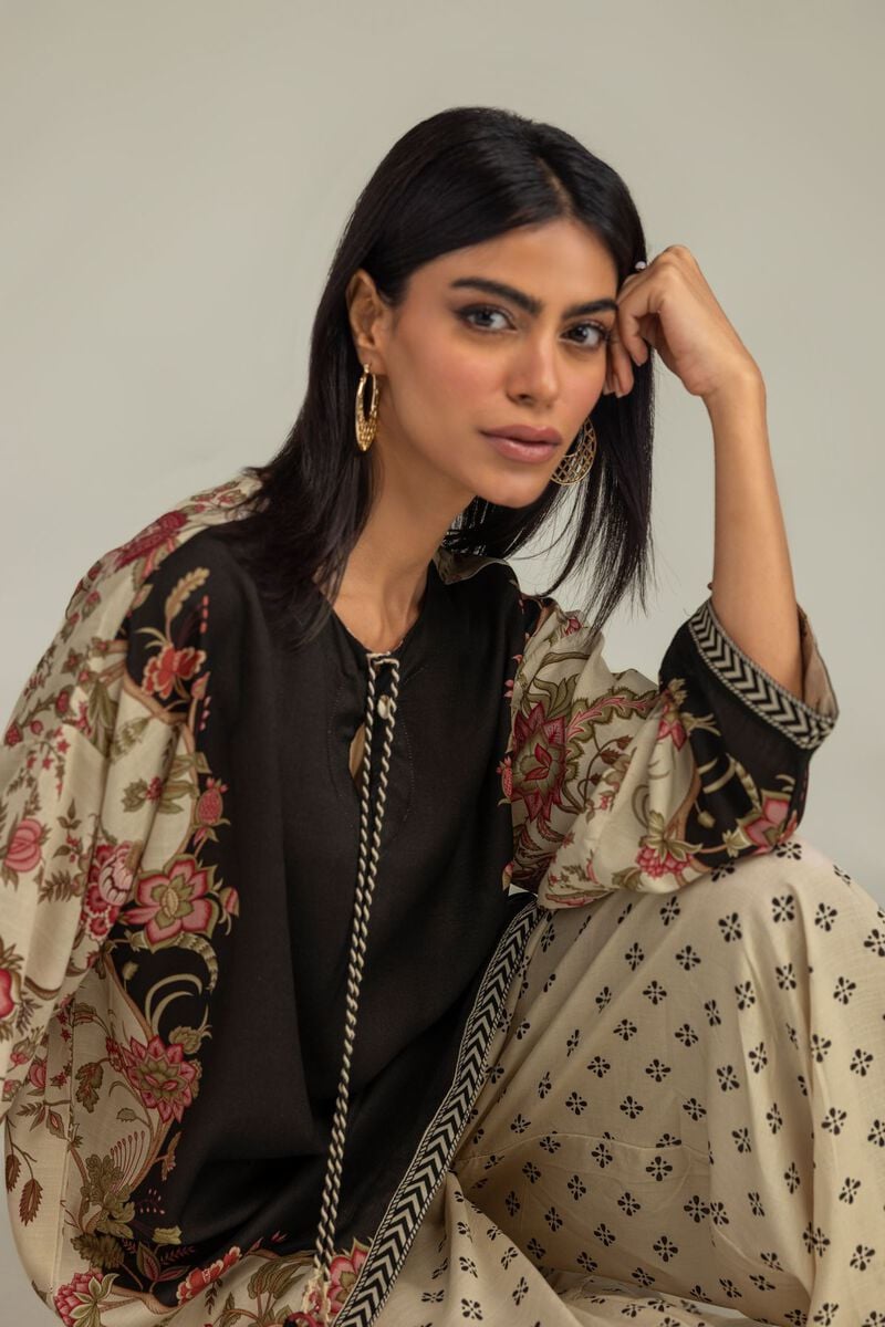 Printed | Raw Silk | Floral Silk Kurta | USD 40.00
