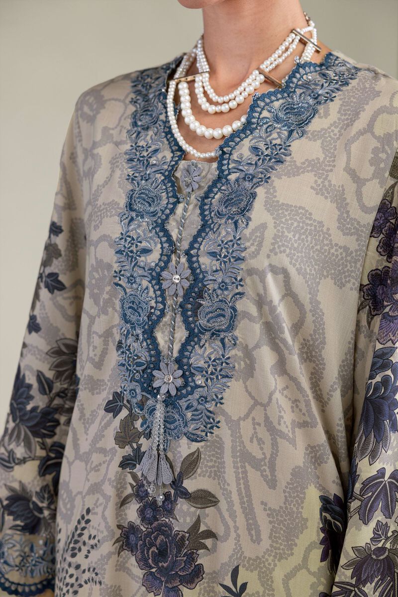 Embroidered | Raw Silk | Floral Silk Kurta | USD 30.00