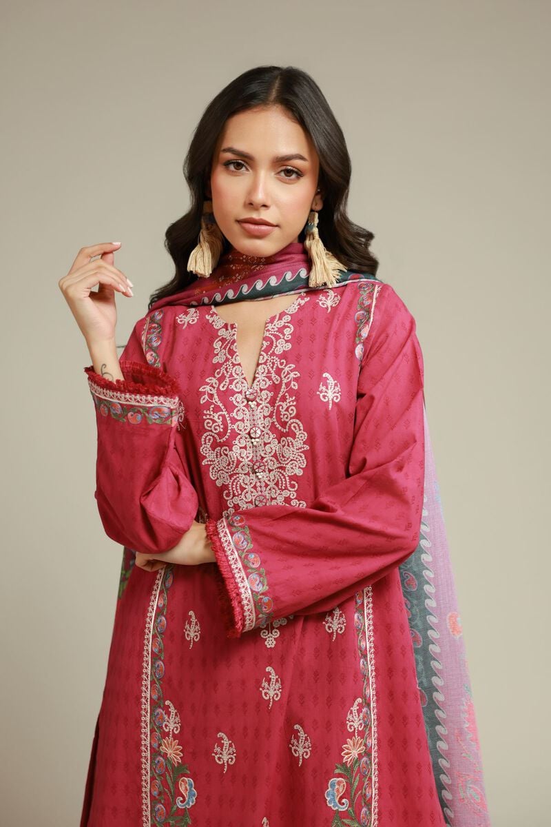Embroidered | Dobby | Tailored 3-Piece Suit | USD 80.00