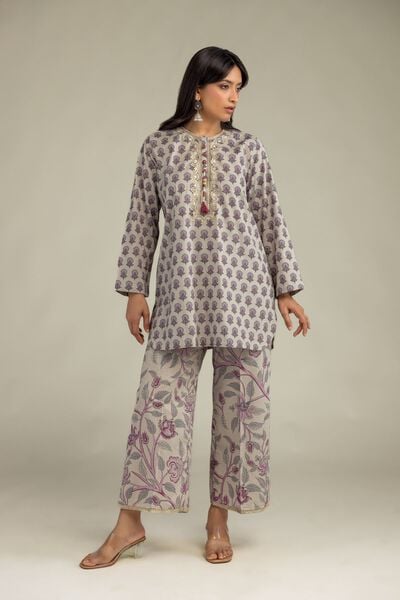 Embroidered | Cambric | Floral Cambric Pants | USD 30.00