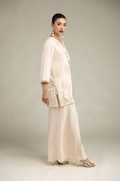 Embroidered | Raw Silk | Raw Silk Pants | USD 35.00