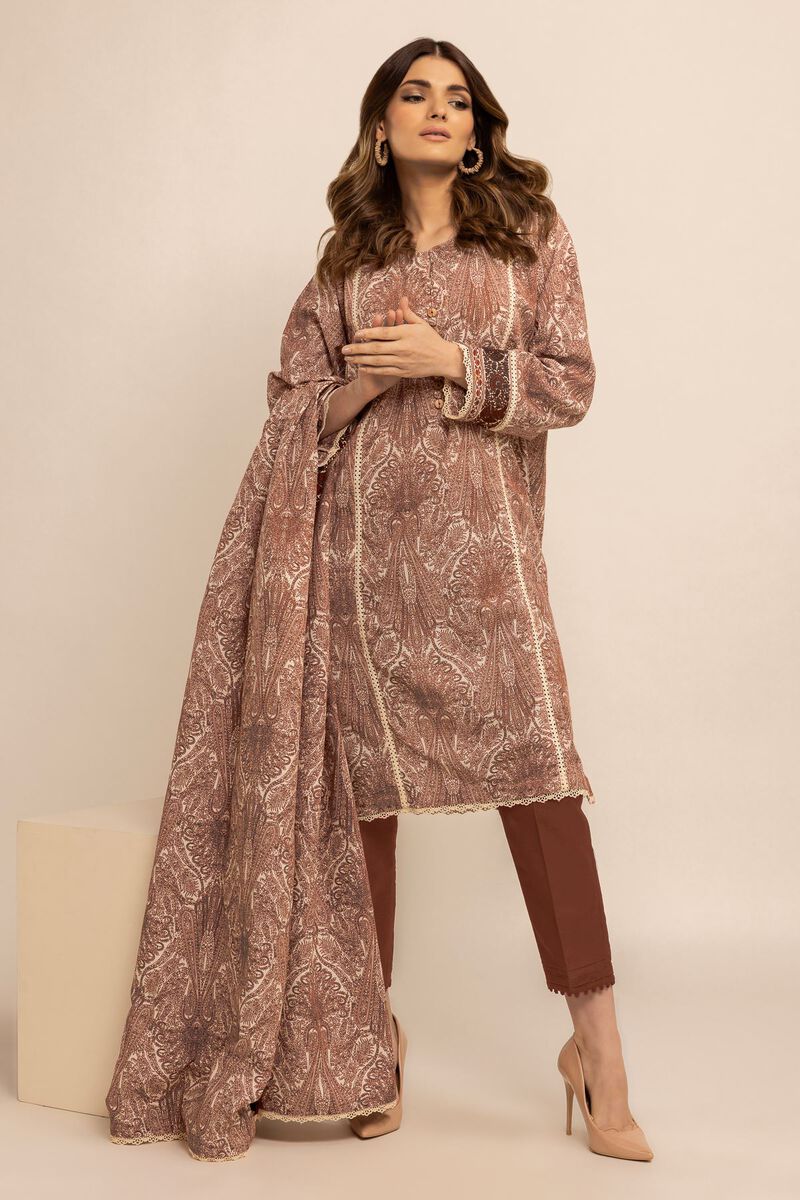 Printed | Light Khaddar | Fabrics 3 Piece | null