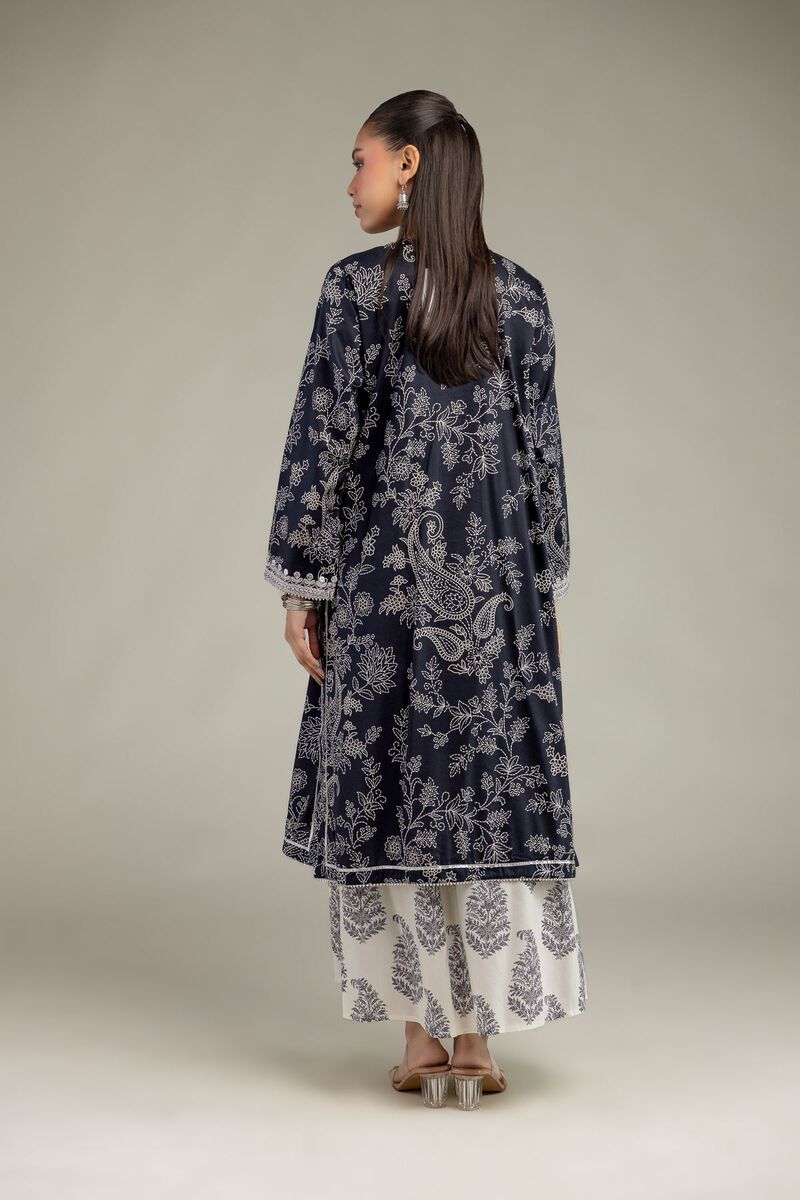Embroidered | Cotton Viscose | Floral Paisley Kurta | USD 45.00