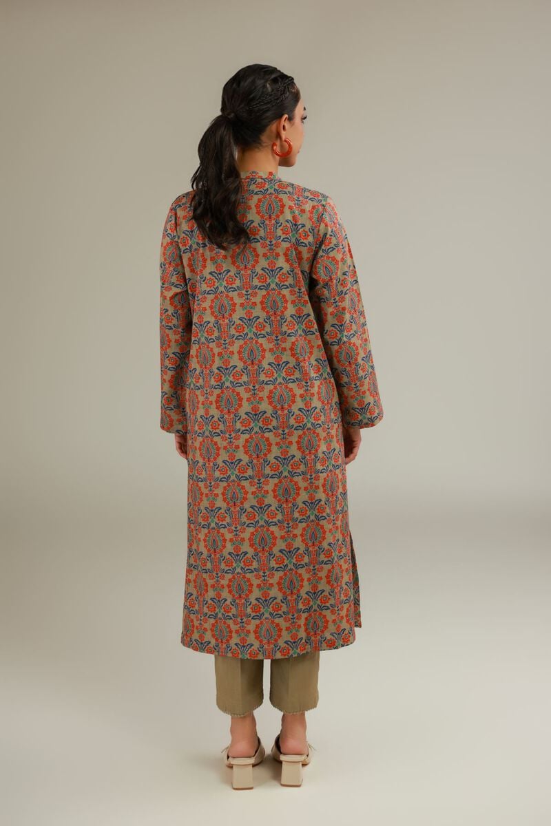 Printed | Textured Cotton | Mughal Motif Kurta | USD 30.00