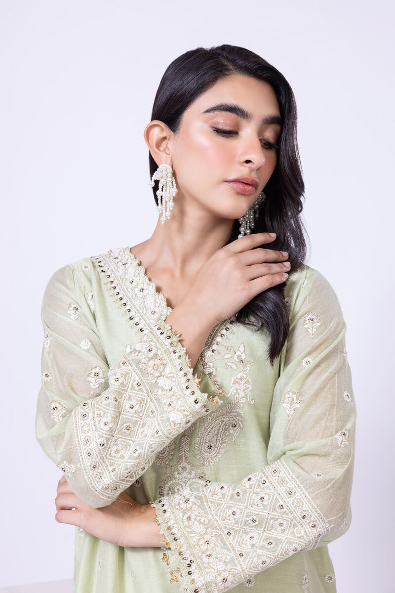 Embroidered | Viscose Polyester Net | Kurta | USD 32.50