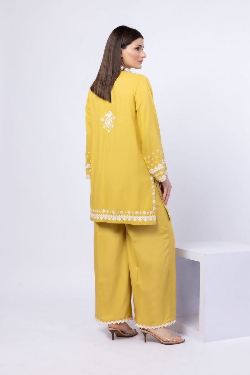 Embroidered | Crosshatch Raw Silk | Kurta | USD 25.00