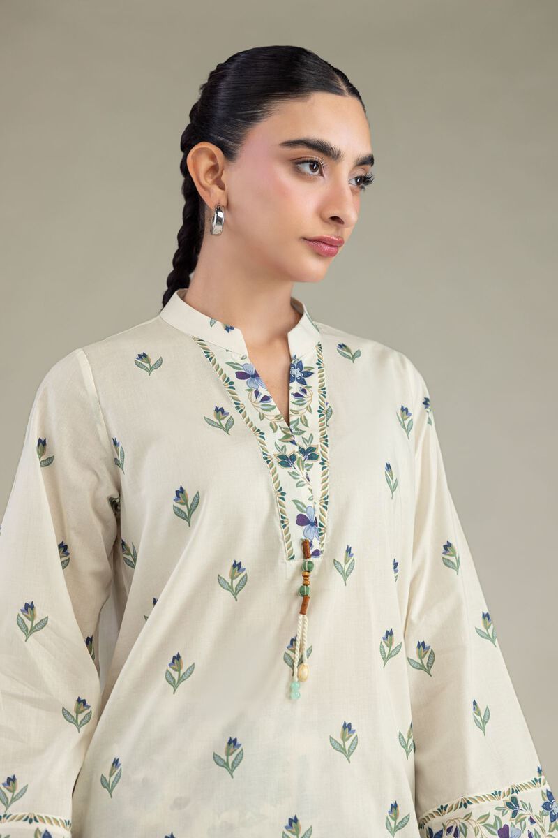 Printed | Cambric | Cambric Floral Kurta | USD 35.00