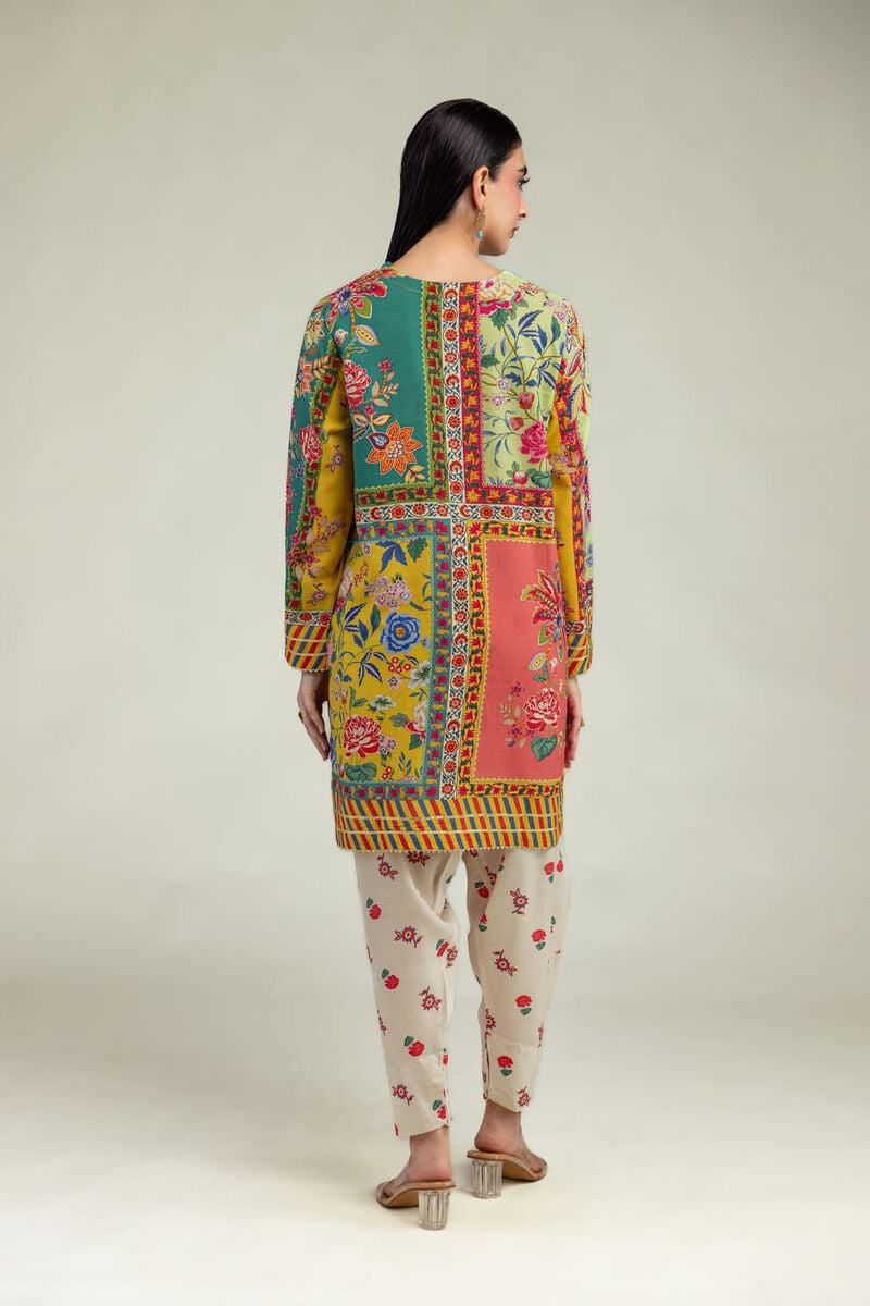 Embroidered | Raw Silk | Floral Silk Kurta | USD 40.00