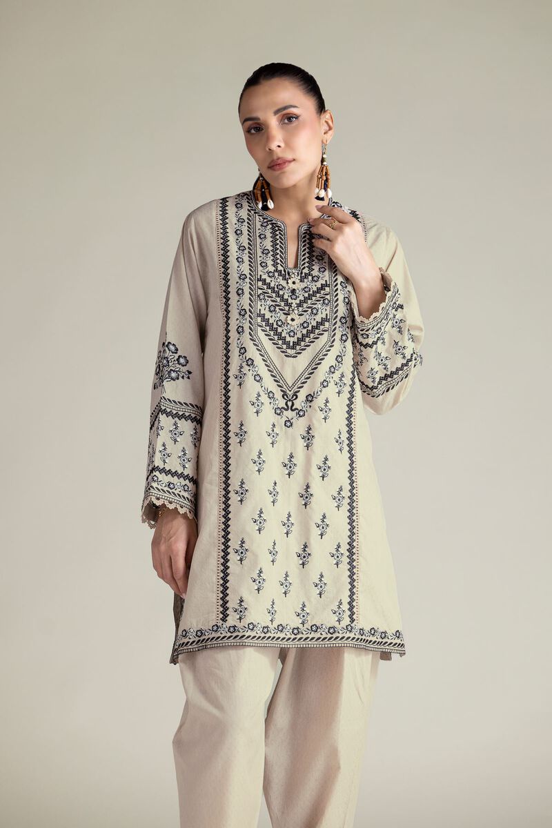 Embroidered | Cotton Dobby | 2-Piece Tailored Set | USD 70.00