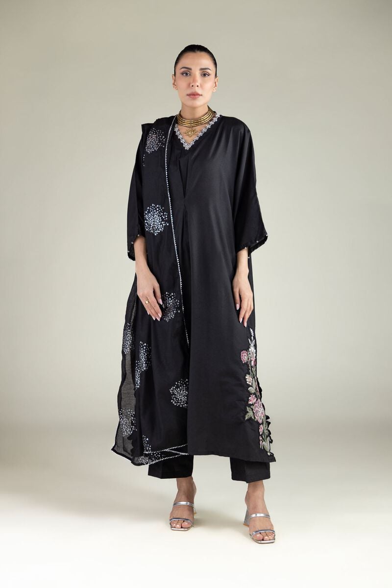 Embroidered | Raw Silk | Pants | USD 30.00