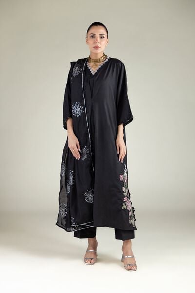 Embroidered | Raw Silk | Pants | USD 30.00