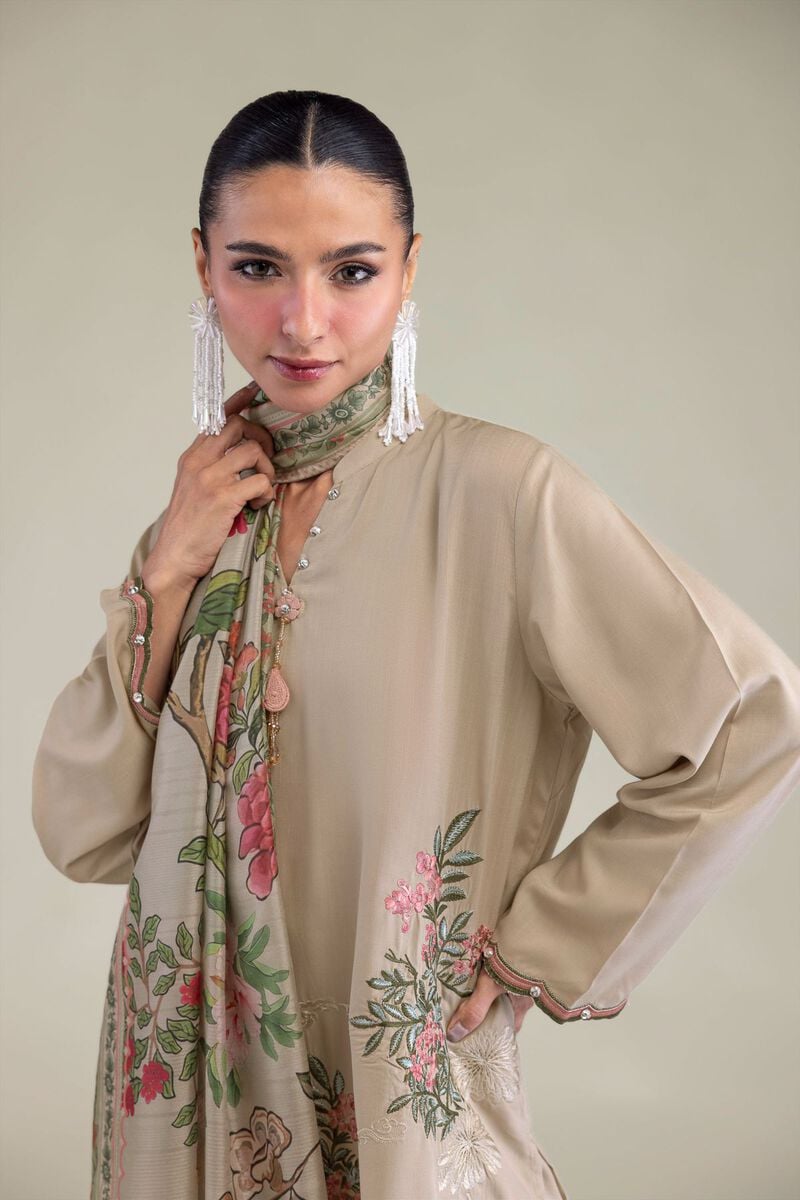 Embroidered | Polyester Silk | Floral Silk Dupatta | USD 30.00