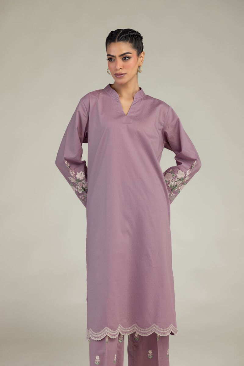 Embroidered | Cotton Dobby | Floral Cotton Kurta | USD 40.00