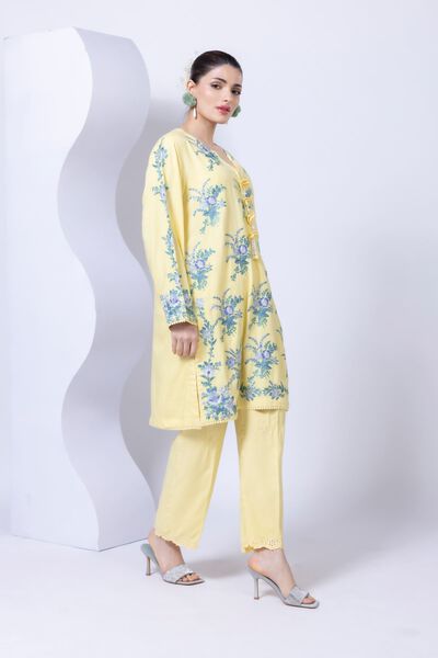 Embroidered | Crosshatch Raw Silk | Pants | USD 25.00