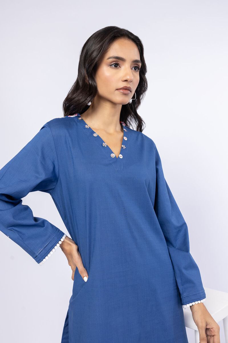 Embroidered | Crosshatch Poplin | Kurta | USD 15.00