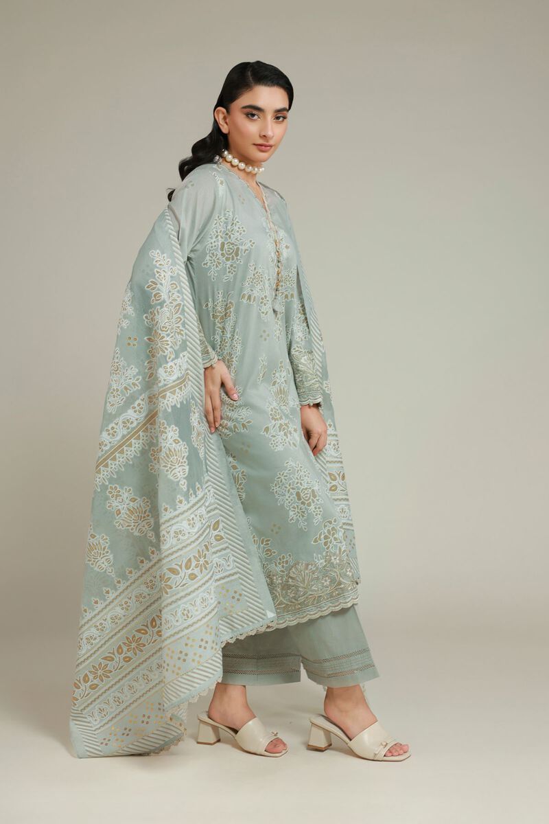 Embroidered | Cambric | Cambric Tailored Set | USD 85.00