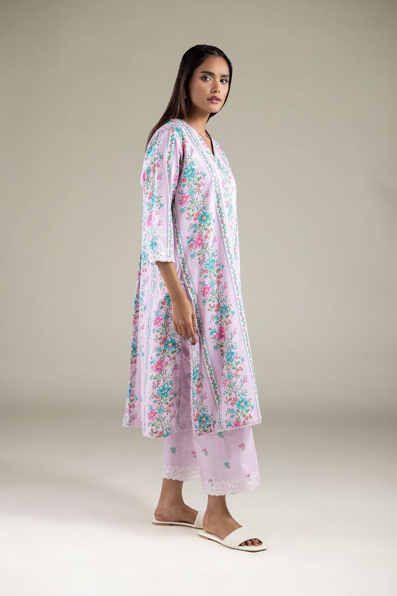 Embroidered | Textured Cotton | Pants | USD 25.00