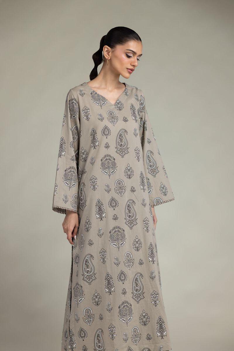 Printed | Cambric | Paisley Floral Kurta | USD 40.00