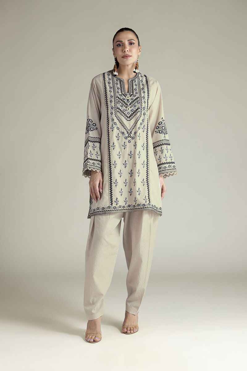 Embroidered | Cotton Dobby | 2-Piece Tailored Set | USD 70.00