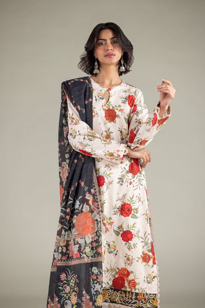Embroidered | Cambric | Floral Tailored Set | USD 80.00