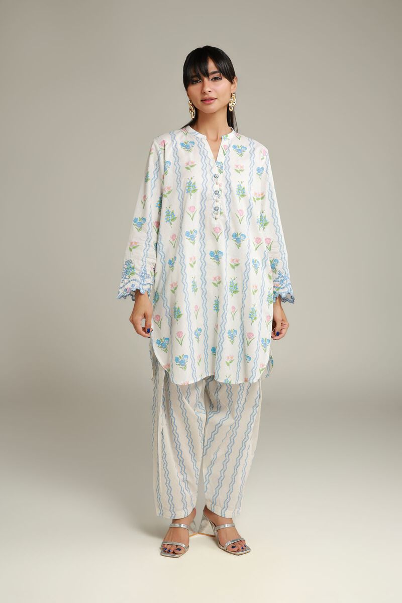Embroidered | Cotton Dobby | Printed Cotton Shalwar | USD 25.00