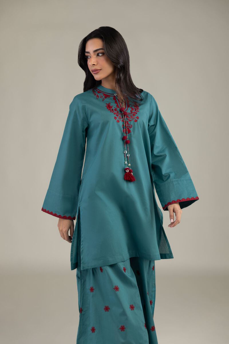 Embroidered | Cambric | Floral Cambric Kurta | USD 35.00