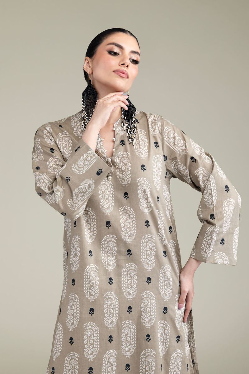 Printed | Cambric | Paisley Longline Kurta | USD 30.00