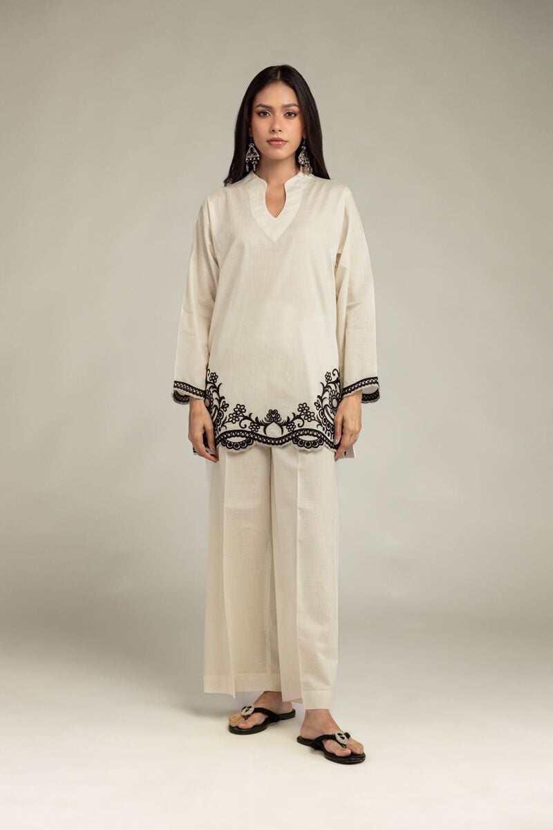 Embroidered | Cotton Dobby | Cotton Dobby Pants | USD 25.00