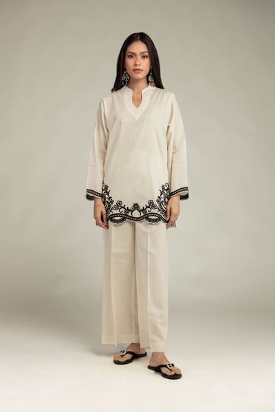 Embroidered | Cotton Dobby | Cotton Dobby Pants | USD 25.00