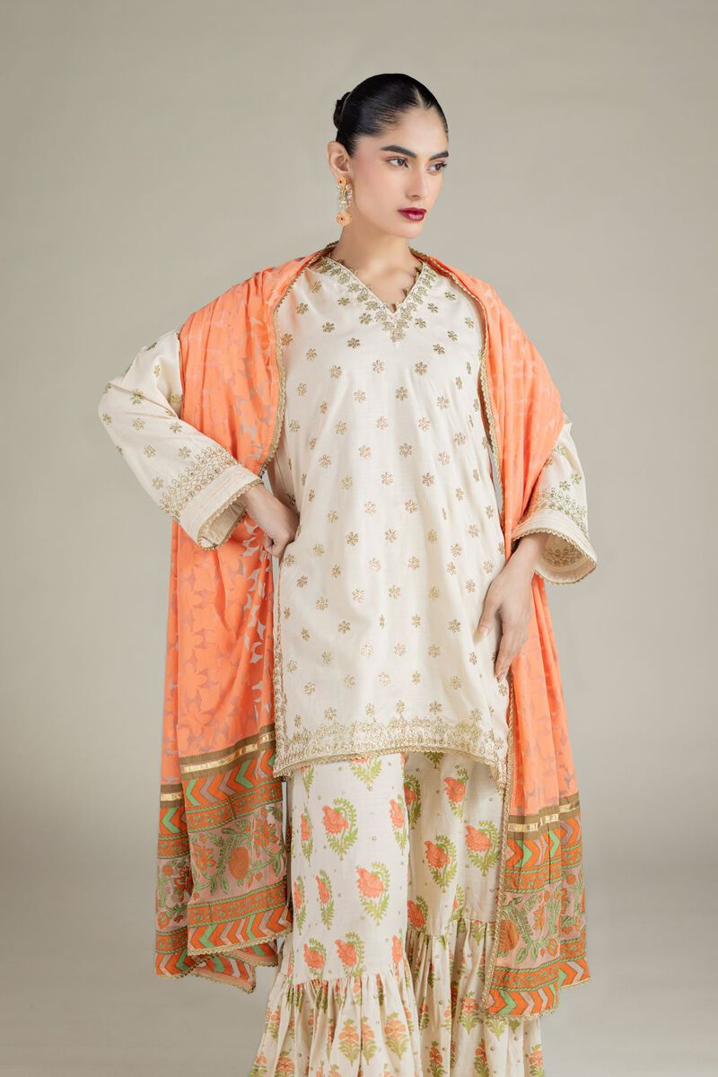 Printed | Raw Silk | Dupatta | USD 28.00