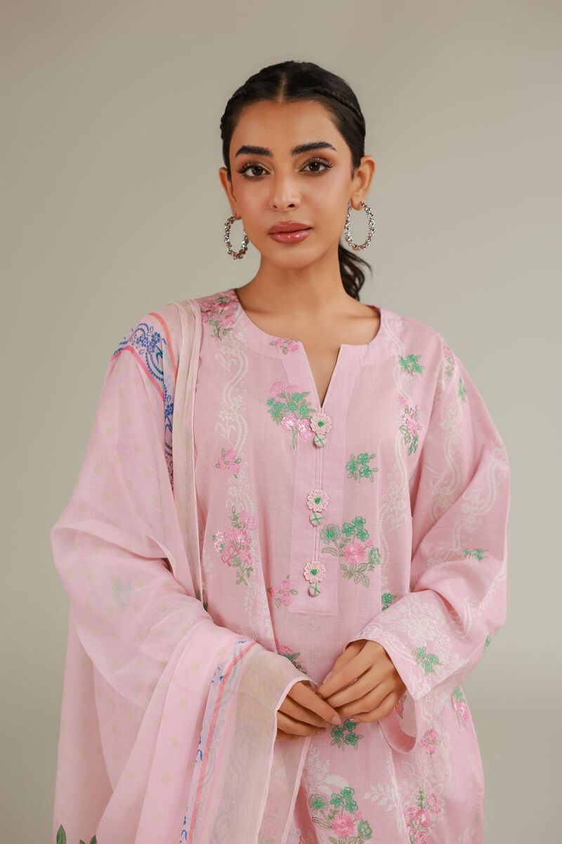 Embroidered | Cambric | Cambric Tailored 3-Piece | USD 75.00