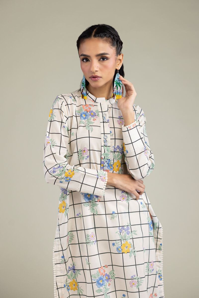 Printed | Cambric | Cambric Floral Kurta | USD 21.00