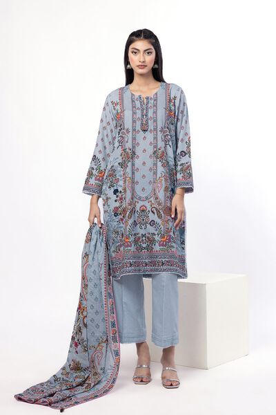 Printed | Karandi | Tailored 3 Piece | USD 50.00
