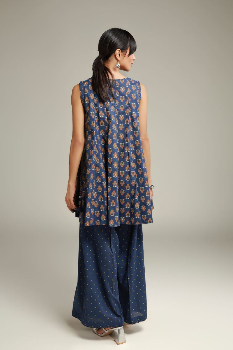 Printed | Cambric | Floral Sleeveless Kurta | USD 35.00