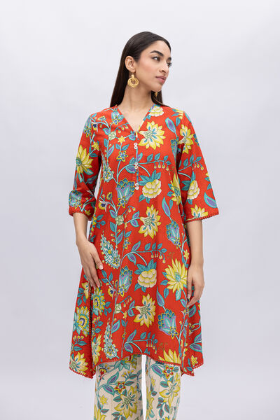Printed | Crosshatch Poplin | Kurta | USD 25.00