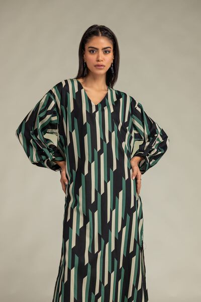 Printed | Cambric | Cambric Longline Shirt | USD 35.00