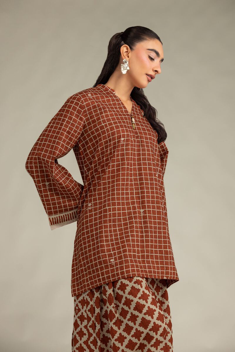 Printed | Cambric | Cambric V-Neck Kurta | USD 35.00