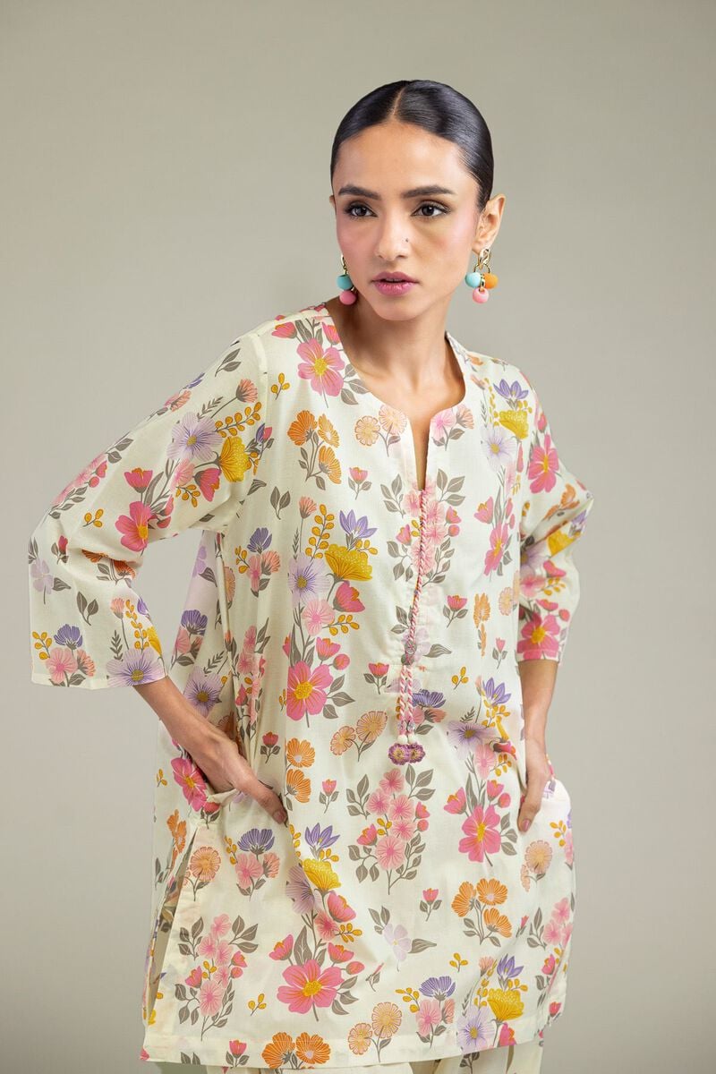 Printed | Cambric | Short Cambric Kurta | USD 30.00