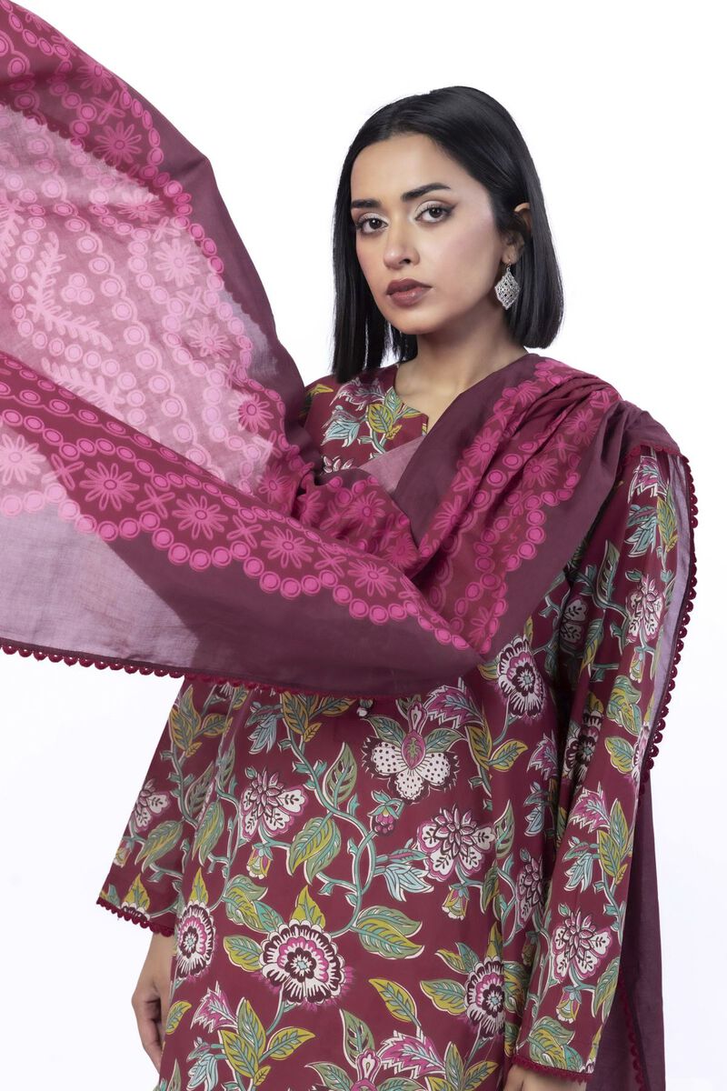 Printed | Cotton | Tailored 3 Piece | USD 22.50