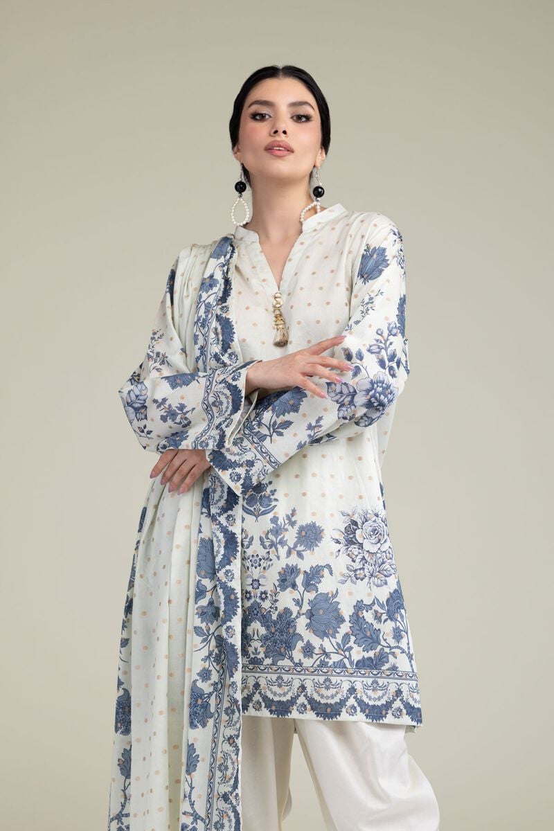 Printed | Jacquard | Tailored 3 Piece | USD 70.00
