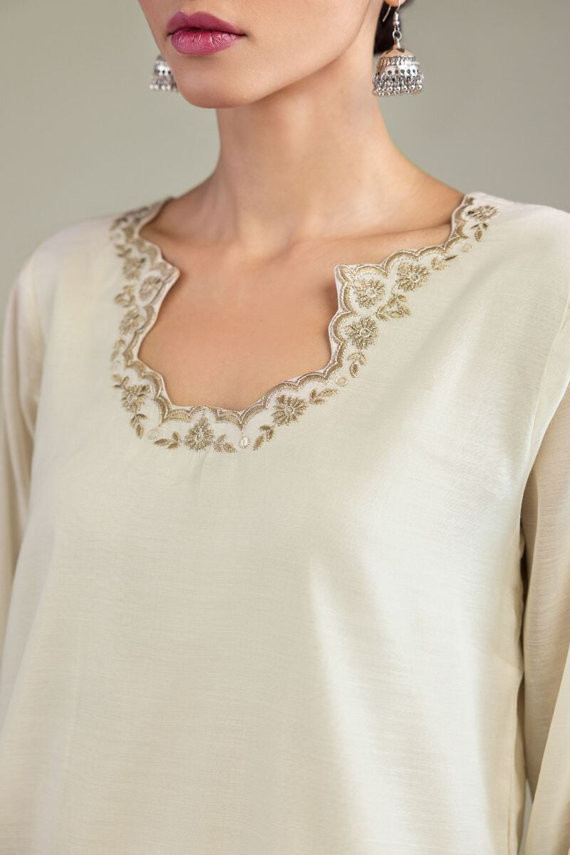 Embroidered | Paper Silk | Kurta | USD 60.00
